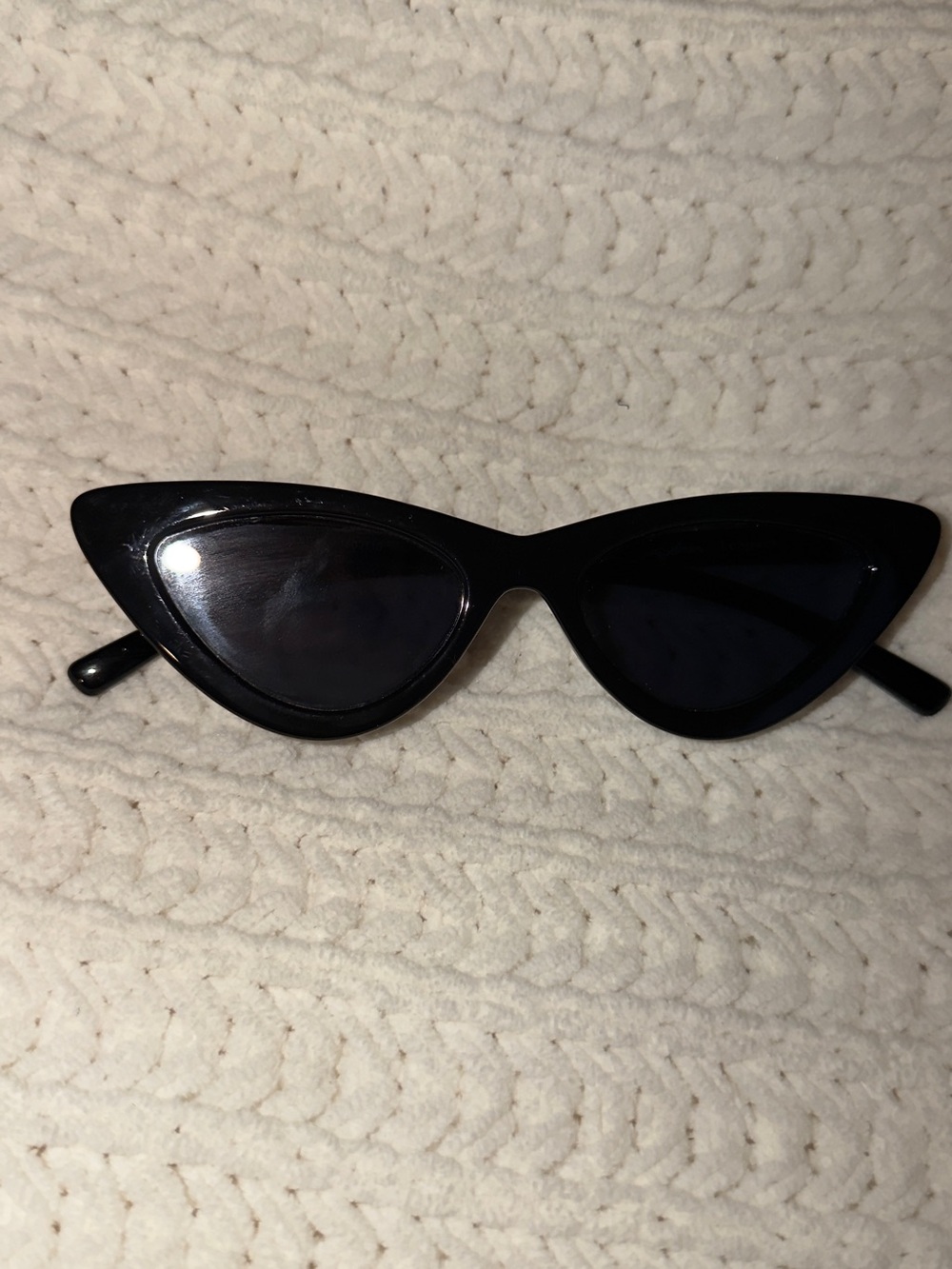 Le Specs Black Cat-Eye Sunglasses